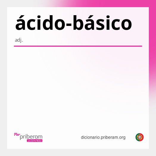 Significado de ácido-básico