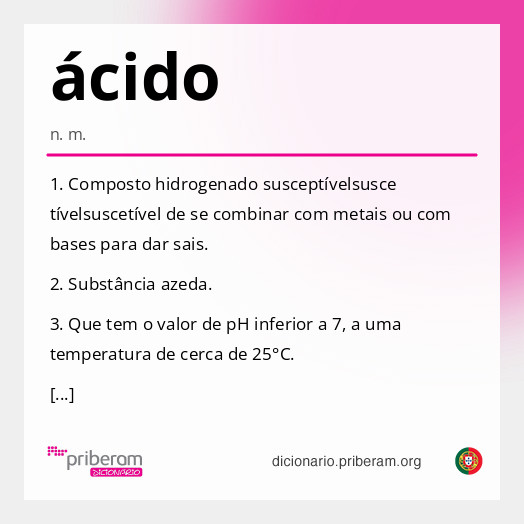 Significado de ácido