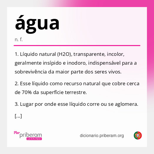 água