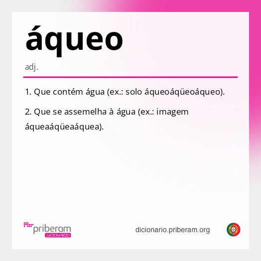 Significado de áqueo