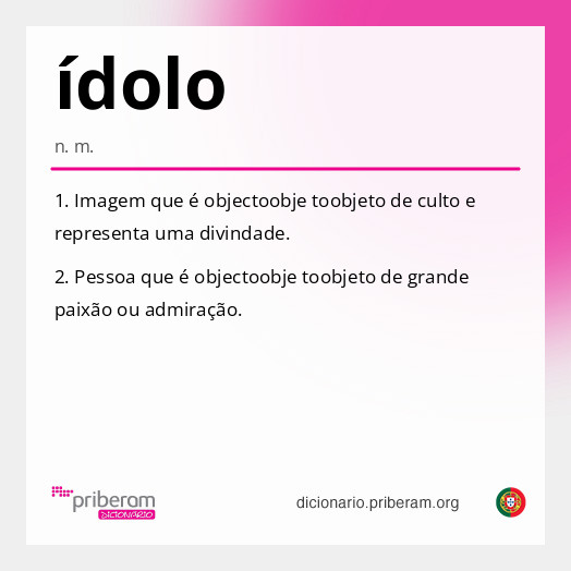 Significado de ídolo