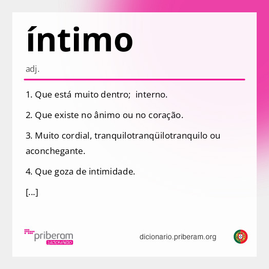 Significado de íntimo