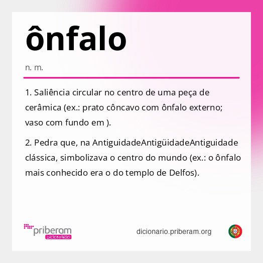 Significado de ônfalo