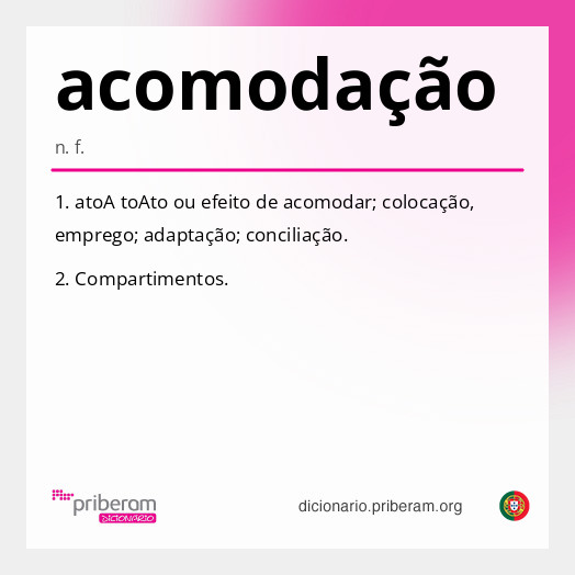 
   Significado de acomodação