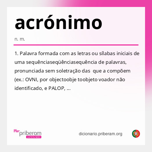 acrónimo