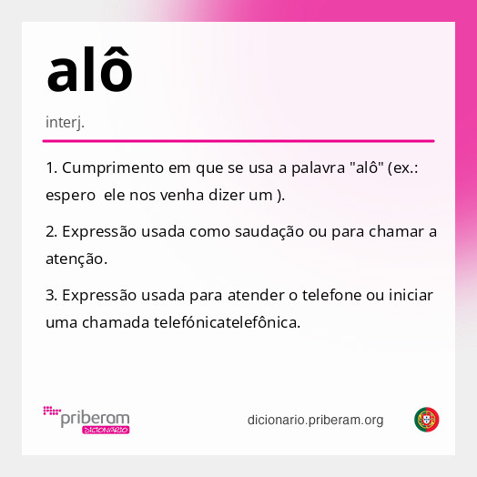 alô