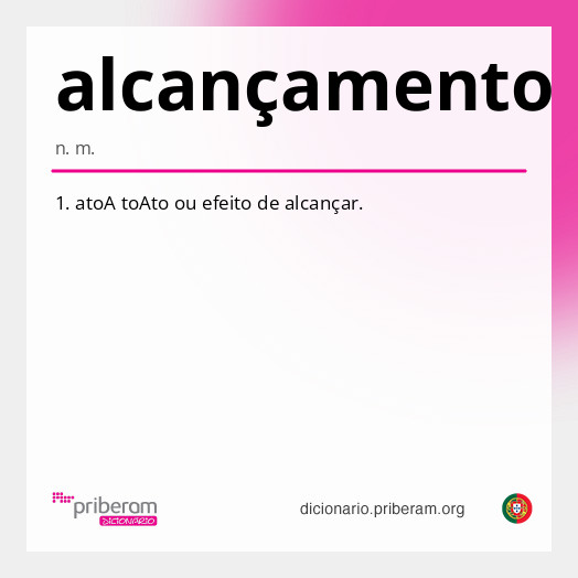 
   Significado de alcançamento
