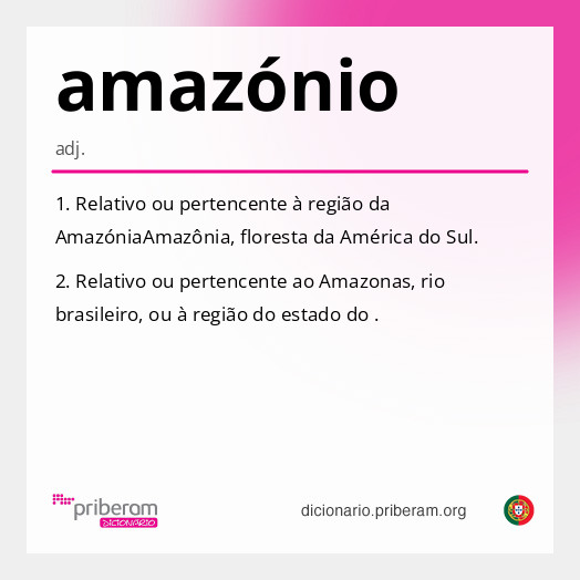Significado de amazónio