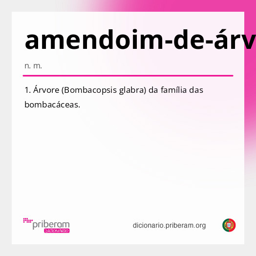 Significado de amendoim-de-árvore