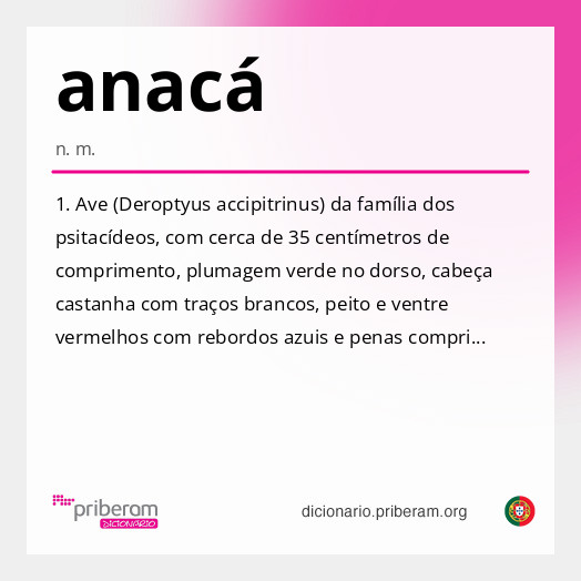 Significado de anacá