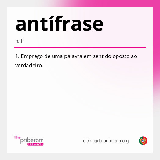 Significado de antífrase