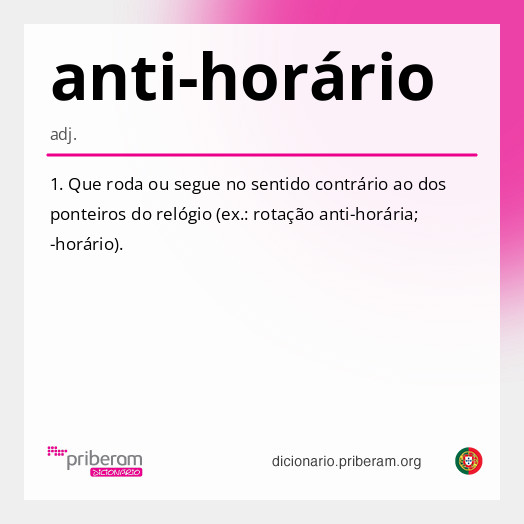 anti-horário