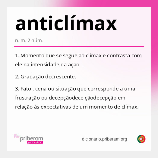 Significado de anticlímax