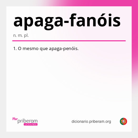 Significado de apaga-fanóis