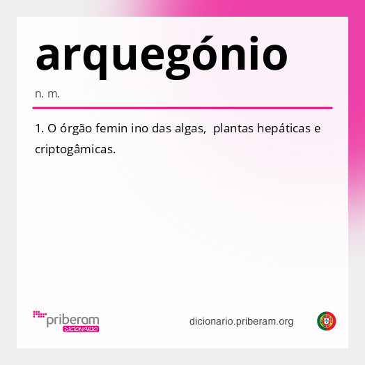 Significado de arquegónio