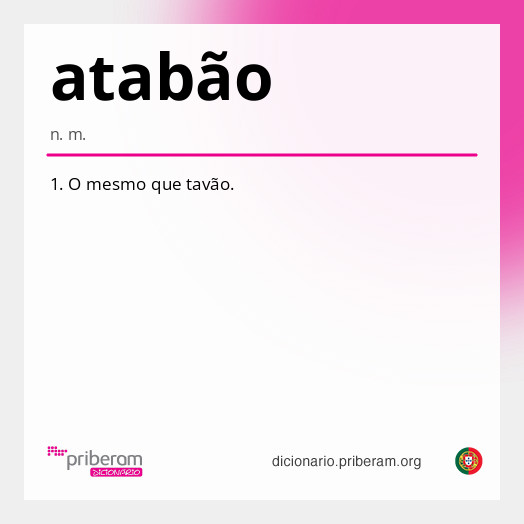 Significado de atabão