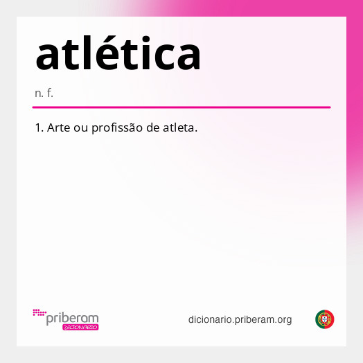 
   Significado de atlética