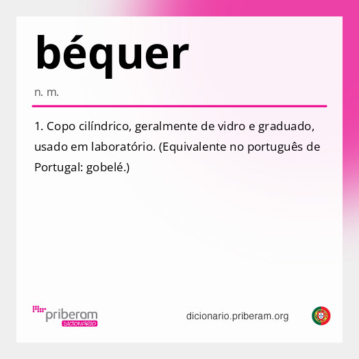 Significado de béquer