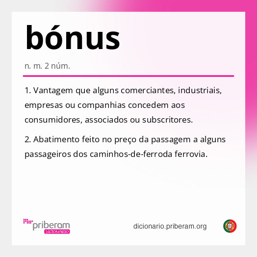 Significado de bónus
