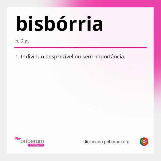 Significado de bisbórria