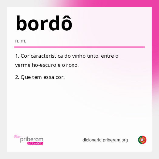 Significado de bordô
