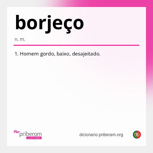 Significado de borjeço