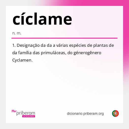 Significado de cíclame