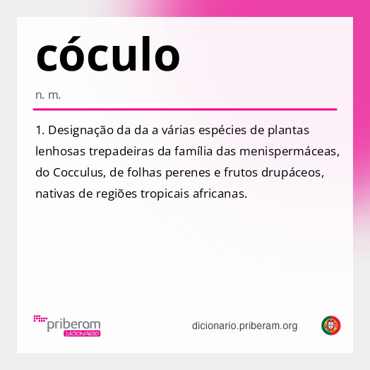 Significado de cóculo