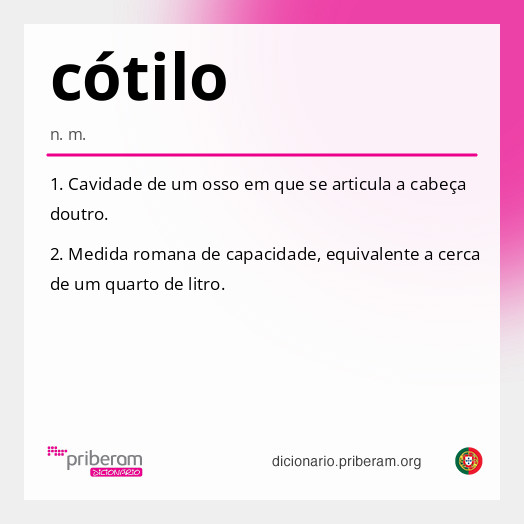 Significado de cótilo