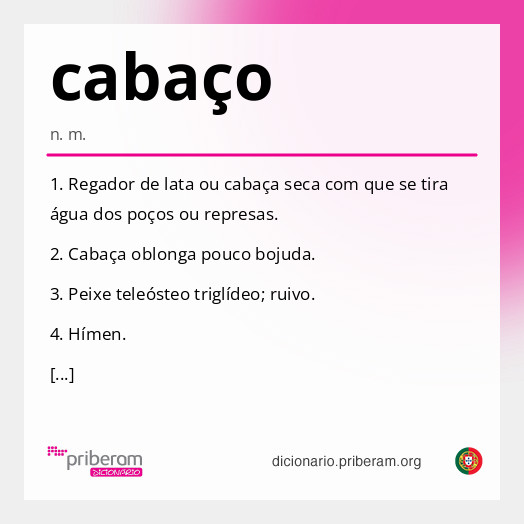 
   Significado de cabaço