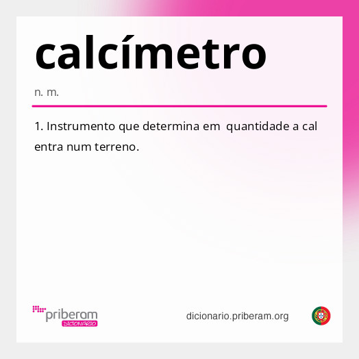 Significado de calcímetro