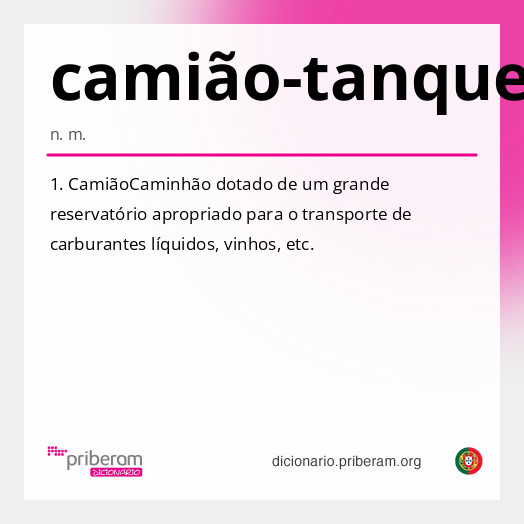 Significado de camião-tanque
