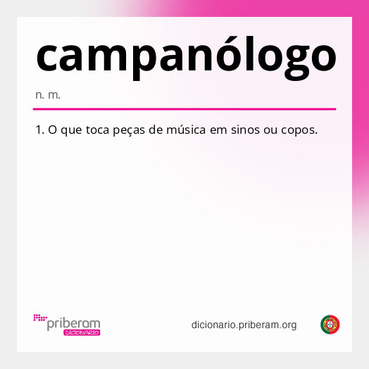 Significado de campanólogo