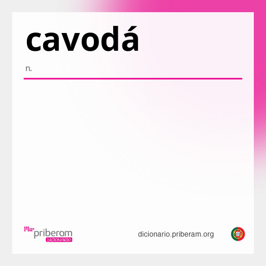 Significado de cavodá