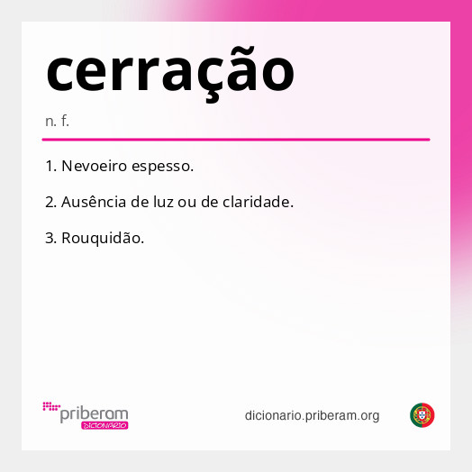 Significado de cerração