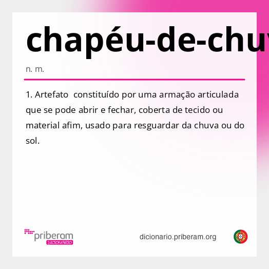 chapéu-de-chuva