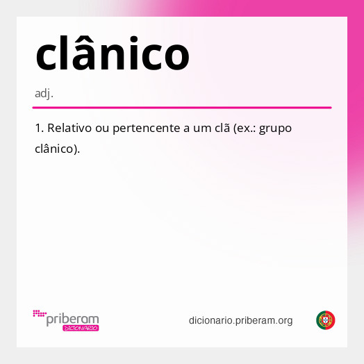Significado de clânico