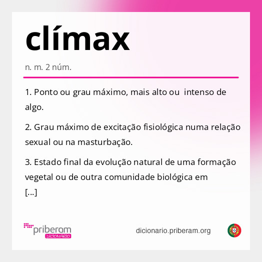 Significado de clímax