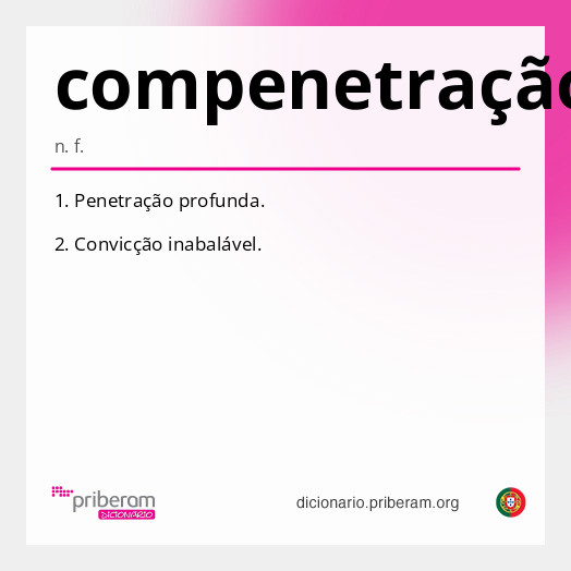 Significado de compenetração