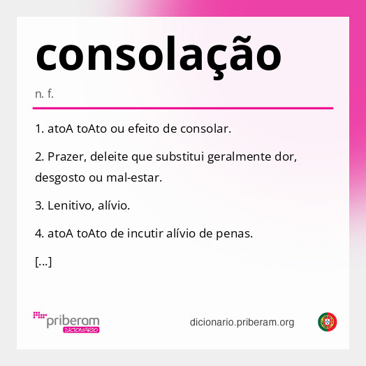 Significado de consolação