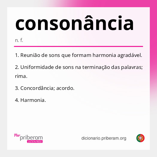 Significado de consonância
