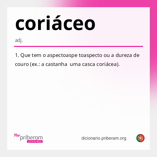 coriáceo