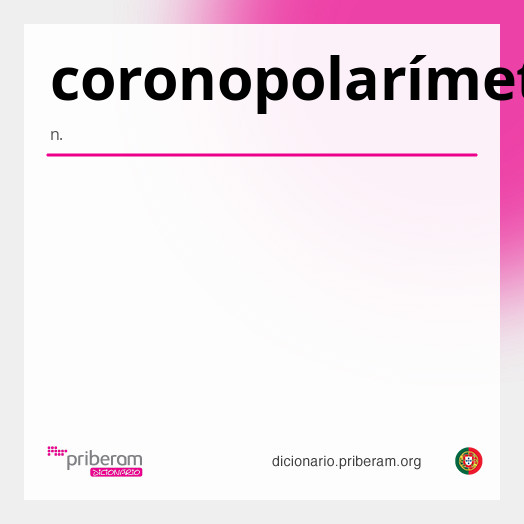 Significado de coronopolarímetro