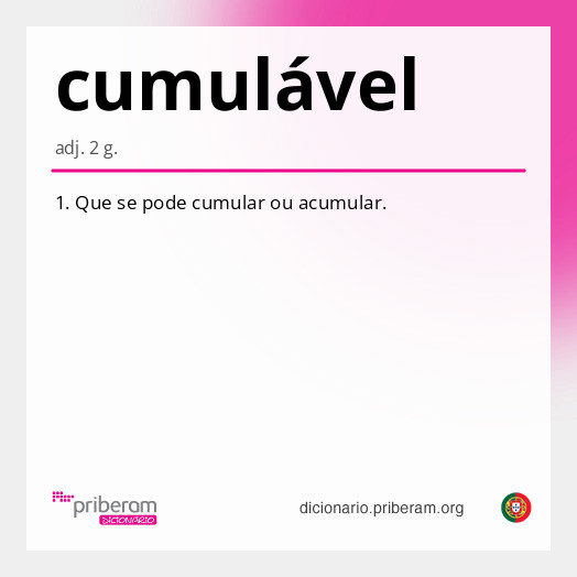 cumulável