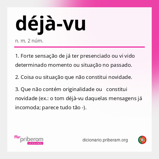 Significado de déjà-vu