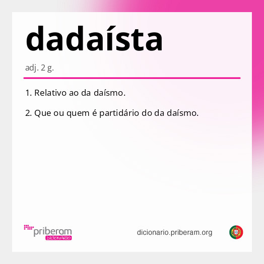 Significado de dadaísta