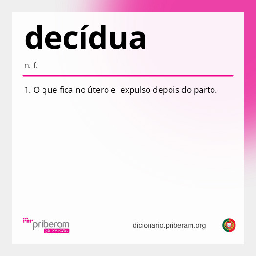 
   Significado de decídua