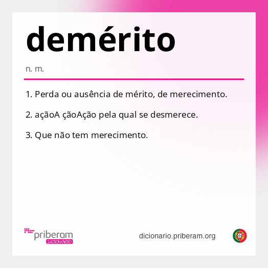 demérito