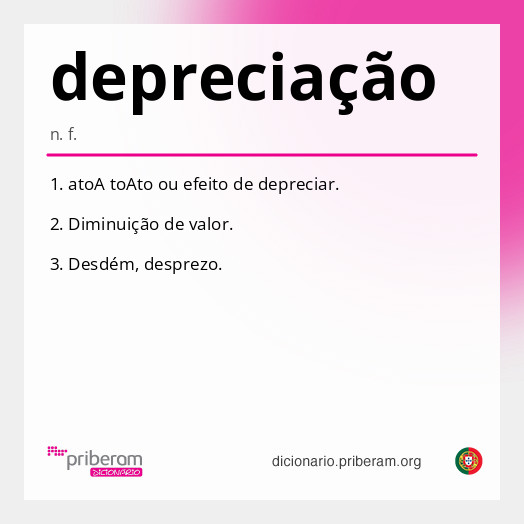 
   Significado de depreciação