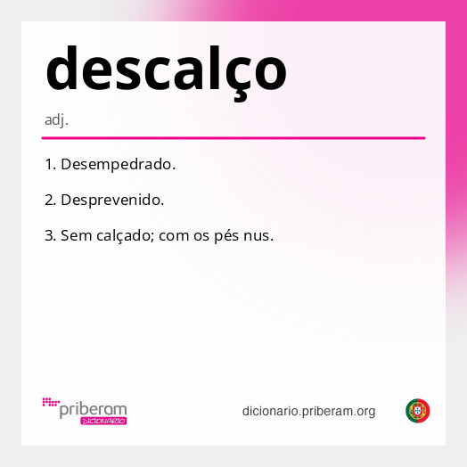 Significado de descalço